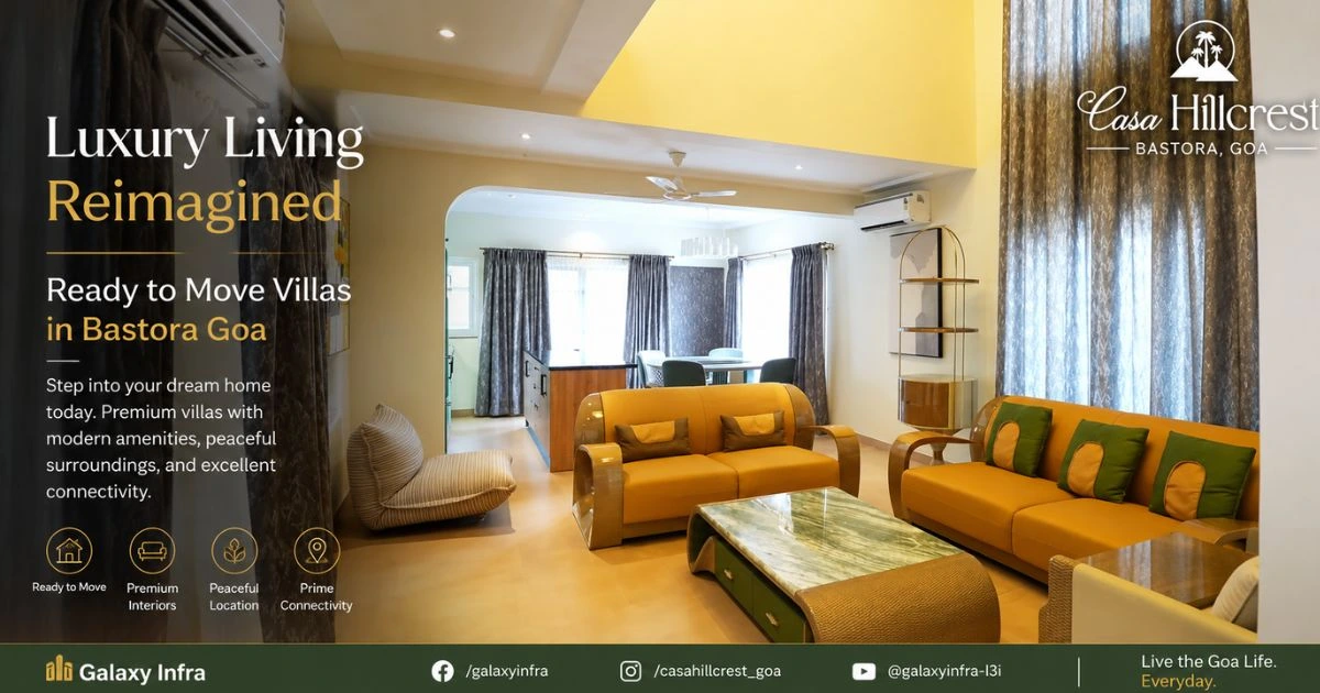 Ready to Move Villas in Bastora Goa | Galaxy Infra